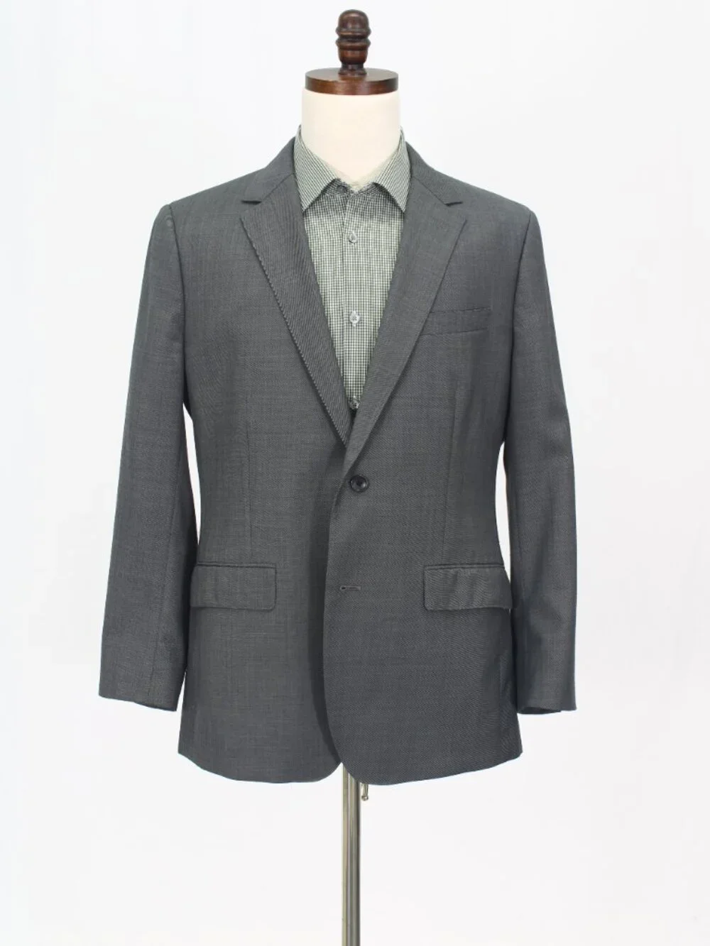 Bonobos 44R 37x30 Gray Full Suit 2-Button Solid R961